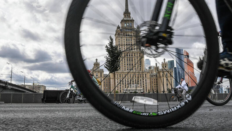 В Москве прошел ночной велофестиваль